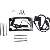 Image of TF05-BCM-B - Custom Dynamics Plug & Play Run/Brake/Turn LED Radius License Plate Frame For Harley Davidson EXC250 TPI 2021