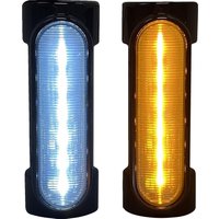 Image of CD-CB-AW-BCM-B - Custom Dynamics Dynamic Amber/White Engine Guard LEDs For Harley Davidson FLH 1868 2021 Black Smoke