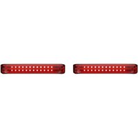Image of PB-SBSEQ-HD-CR - Custom Dynamics ProBeam LED Sequential Bagz Saddlebag Lights For Harley Davidson FLHR 1340 1997-1998 Red
