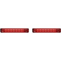 Image of PB-SBSEQ-SS6-BR - Custom Dynamics ProBeam LED Sequential Bagz Saddlebag Lights For Harley Davidson FLHX 1584 2010-2011 Red