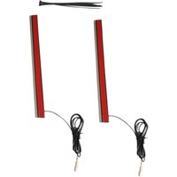 Image of PR-PLUG-R-12 - Custom Dynamics Plug & Play Red Plasma Rods For Harley Davidson FLD 1690 2012-2013 Smoke