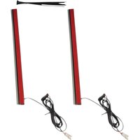 Image of PR-PLUG-R-14 - Custom Dynamics Plug & Play Red Plasma Rods For Harley Davidson FLD 1690 2012-2013 Smoke