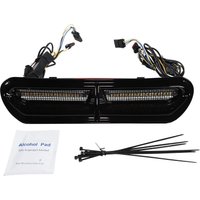 CD-VENT-AW2-BB - Custom Dynamics Genesis 4 All-In-One Dynamic LED Batwing Fairing Vent Insert For Harley Davidson FLH 1868 2021 Black/Gloss