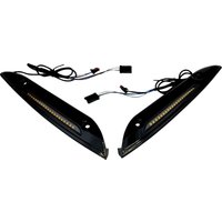 Image of CD-RG-WT-AW2-B - Custom Dynamics Genesis 4 Dynamic LED Road Glide Windshield Trim For Harley Davidson FLTRK 1868 2020-2024 Black Smoke