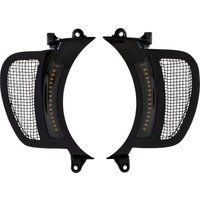 Image of CD-RG-V-AW2-BB - Custom Dynamics Genesis 4 Dynamic LED Road Glide Vent Inserts For Harley Davidson FLTRK 1868 2020-2024 Black Smoke
