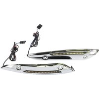 CD-RG-WT-AW2-C - Custom Dynamics Genesis 4 Dynamic LED Road Glide Windshield Trim For Harley Davidson FLTRK 1868 2020-2024 Chrome Smoke