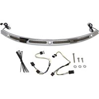 CD-WT2-SEQ-14-C - Custom Dynamics Genesis 4 Dynamic LED Batwing Windshield Trim For Harley Davidson FLH 1868 2021 Chrome Smoke