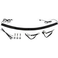 CD-WT2-01-B - Custom Dynamics Genesis 4 Dynamic LED Batwing Windshield Trim For Harley Davidson FLHT 1584 2007-2008 Black Smoke