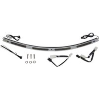 CD-WT2-01-C - Custom Dynamics Genesis 4 Dynamic LED Batwing Windshield Trim For Harley Davidson FLHT 1584 2007-2008 Chrome Smoke