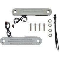 Image of PB-DS2-14-C - Custom Dynamics ProBeam Dynamic Strips V2 Front Turn Signals For Harley Davidson FLH 1868 2021 Chrome Smoke