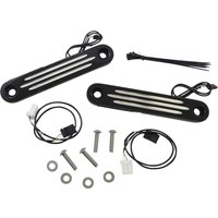 Image of PB-DS2-13-CON - Custom Dynamics ProBeam Dynamic Strips V2 Front Turn Signals For Harley Davidson FLHT 1450 Contrast Smoke