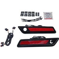 Image of CD-SBL-DC4-RB - Custom Dynamics Saddlebag Latch Dual Color Accent Lights For Harley Davidson FLH 1868 2021 Red