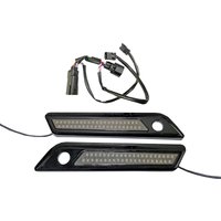 Image of CD-SBL-DC4-SB - Custom Dynamics Saddlebag Latch Dual Color Accent Lights For Harley Davidson FLH 1868 2021 Smoke