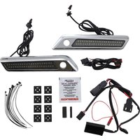 Image of CD-SBL-DC-SC - Custom Dynamics Saddlebag Latch Dual Color Accent Lights For Harley Davidson FLHRXS 1750 2017-2018 Smoke