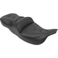 897-07-181HCT - Saddlemen Heated Roadsofa Pillow Top Seat For Harley Davidson FLHT 1340 1997-1998 84 cm Long - Black