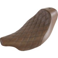 Image of 808-07B-002BLS - Saddlemen Renegade Lattice Stitch Solo Seat For Harley Davidson FLHR 1584 2007-2008 - Brown
