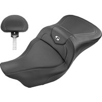 808-07B-185BR - Saddlemen Roadsofa Carbon Fibre Seat For Harley Davidson FLHR 1584 2008 - Black