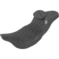 SC80807DB0 - Saddlemen Pro Series SDC Performance Grip Seat With Backrest For Harley Davidson FLHR 1584 2008 - Black