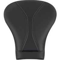 Image of 808-07B-0142L - Saddlemen Dominator Grey Stitching Gel Pillion Pad For Harley Davidson FLHR 1584 2008 - Black