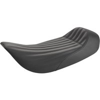 897-06-0023 - Saddlemen Knuckle Ribbed Solo Seat For Harley Davidson FLHR 1340 1997-1998 - Black