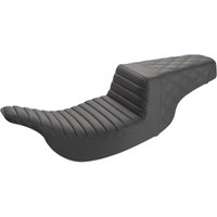 Image of 897-07-176 - Saddlemen Front Tuck-n-Roll Step Up Seat For Harley Davidson FLHT 1340 1997-1998 - Black