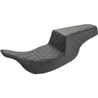 Image of 897-07-175 - Saddlemen Full Lattice Stitch Step Up Seat For Harley Davidson FLHT 1340 1997-1998 - Black