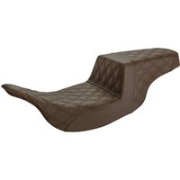 897-07-175BR - Saddlemen Full Lattice Stitch Step Up Seat For Harley Davidson FLHT 1340 1997-1998 - Brown