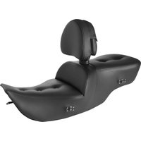 897-07-181BRHC - Saddlemen Heated Roadsofa Pillow Top Seat For Harley Davidson FLHT 1340 1997-1998 - Black
