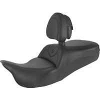 Image of 808-07B-187BR - Saddlemen Roadsofa Standard Reach Seat With Backrest For Harley Davidson FLHR 1750 2022 - Black