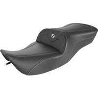 897-06-185 - Saddlemen Roadsofa Carbon Fibre Seat For Harley Davidson FLHR 1340 1997-1998 - Black