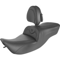 Image of 897-06-187BR - Saddlemen RoadSofa Seat with Backrest For Harley Davidson FLHR 1340 1997-1998 - Black