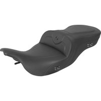 897-07-187HCT - Saddlemen Heated RoadSofa Black Stitching Seat For Harley Davidson FLHT 1340 1997-1998 - Black