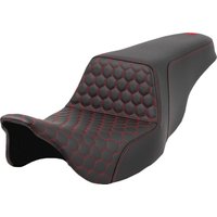 A808-07B-177RED - Saddlemen Honeycomb Step Up Seat For Harley Davidson FLH 1868 2021 - Black/Red