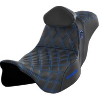 SC80807BLURT - Saddlemen Pro Series SDC Performance Grip Seat For Harley Davidson FLH 1868 2021 - Black/Blue