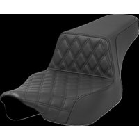 Image of 823-07E-172 - Saddlemen Step Up Seat Lattice With Rear Smooth For Harley Davidson FLHX 1923 2024 - Black
