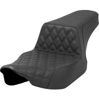 823-07E-172 - Saddlemen Step Up Seat Lattice With Rear Smooth For Harley Davidson FLHX 1923 2024 - Black