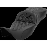 Image of 808-07B-20700 - Saddlemen Roadsofa Carbon Fibre Seat For Harley Davidson FLH 1868 2021 - Black