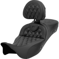 808-07CF-184RHC - Saddlemen Roadsofa Carbon Seat With Backrest For Harley Davidson FLH 1868 2021 - Black
