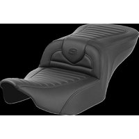 Image of 823-07-20200 - Saddlemen Roadsofa Perforated Seat For Harley Davidson FLHX 1923 2024 - Black
