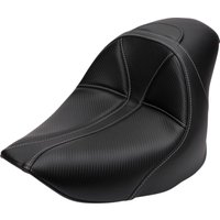 Image of 806-12-0042 - Saddlemen Dominator Solo Seat For Harley Davidson FLSTF 1584 2007-2010 - Black