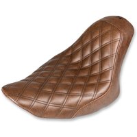 Image of 806-12-002BLS - Saddlemen Renegade Lattice Stitch Solo Seat For Harley Davidson FLSTF 1584 2007-2010 - Brown