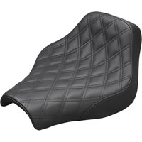 818-30-002LS - Saddlemen Renegade Lattice Stitch Solo Seat For Harley Davidson FXBB 1750 2018-2020 - Black