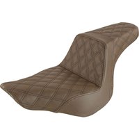 Image of 818-29-175BR - Saddlemen Step Up Full Lattice Seat For Harley Davidson FLSB 1750 2018-2024 - Brown