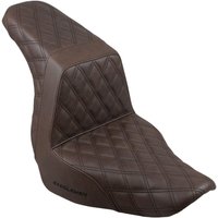 818-29-175BR - Saddlemen Step Up Full Lattice Seat For Harley Davidson FLSB 1750 2018-2024 - Brown