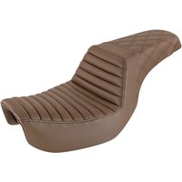Image of 806-04-176BR - Saddlemen Step Up Seat For Harley Davidson FLD 1690 2012-2013 - Brown