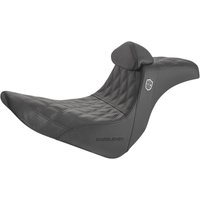SC81829DBRT - Saddlemen Pro Series SDC Performance Grip Seat With Backrest For Harley Davidson FLSB 1750 2018-2024 - Black