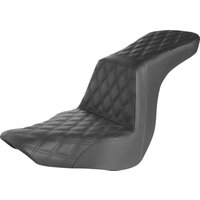 Image of 818-29-195 - Saddlemen Step Up Full Lattice Stitch Seat For Harley Davidson FLSB 1750 2018-2024 - Black