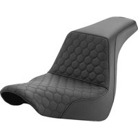 818-29-177 - Saddlemen Honeycomb Step Up Seat For Harley Davidson FLSB 1750 2018-2024 - Black
