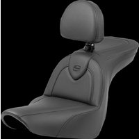 Image of 818-29-187BR - Saddlemen Roadsofa Standard Reach Seat With Backrest For Harley Davidson FLSB 1750 2018-2024 - Black