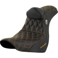 SC81829GOLRT - Saddlemen Pro Series SDC Performance Grip Seat For Harley Davidson FLSB 1750 2018-2020 - Black/Gold